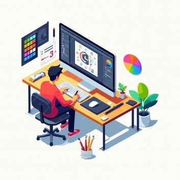 vector-isometric-illustration-man-working-desktop-computer-designing_1272652-412